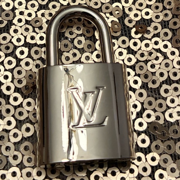Louis Vuitton Accessories - Louis Vuitton Silver Tone No. 315 Padlock NEW Purse Charm